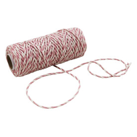 Шнур джутово-бавовняний пудра-білий, 5 м, товщина 2-3 мм