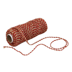 Шнур джутовый натурально-красный, 5 м