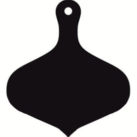 Фигурка-чипборд "Новогодняя игрушка", 9х10 см