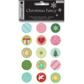 Набор брадсов для скрапбукинга Christmas Fancy от компании Dovecraft