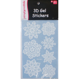 Набір 3d наклейок сніжинок від Simply Сreative