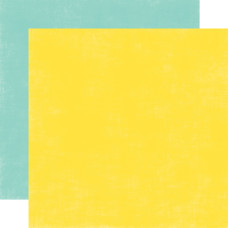 Двусторонний лист бумаги Yellow/Teal Distressed 30x30 cм от Echo Park