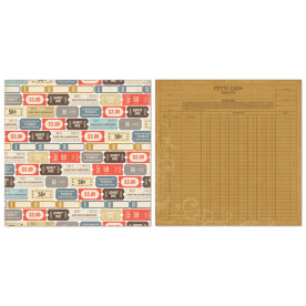 Двусторонний лист бумаги Admit One 30x30 cм от Echo Park