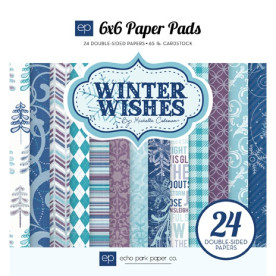 Набор двусторонней скрапбумаги Winter Wishes 15х15 см, 12 листов от Echo Park