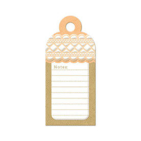 Тег для журналинга с тиснением Lace Notes от We R Memory Keepers