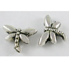 Металева прикраса "Бабка" кольору античного срібла, 10 шт