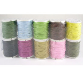 Вощеный шнур разных цветов, 10 м