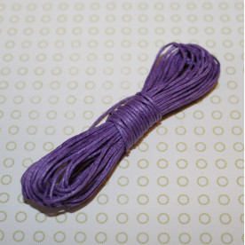 Вощений шнур світло-фіолетового кольору, 5 м