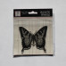 Акриловий штамп для скрапбукінгу 7,5х7,5 см Butterfly, Jenni Bowlin