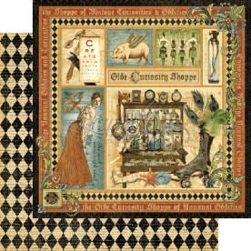 Двусторонняя бумага Olde Curiosity Shoppe 30x30 см от Graphic 45