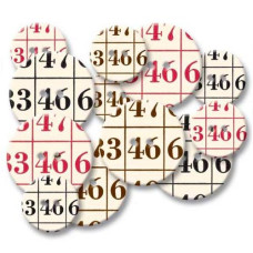 Набор картонных пуговиц Chipboard Buttons - Bingo от Jenni Bowlin