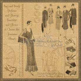 Крафт-папір Femining Heart 30x30 см від Graphic 45