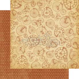 Двосторонній папір Race for Time 30x30 см від Graphic 45