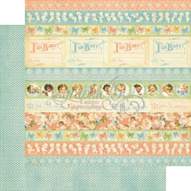 Двосторонній папір Baby Borders 30x30 см від Graphic 45