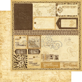 Двосторонній папір Exotic Destination 30x30 см від Graphic 45