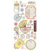 Лист с наклейками Baby Element Stickers, BasicGrey