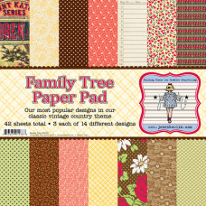 Набор бумаги для скрапбукинга 30х30 см Family Tree 14 листов от Jenni Bowlin