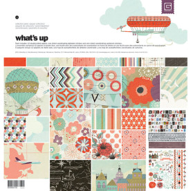 Набор бумаги What's up 30х30 см от Basic Grey