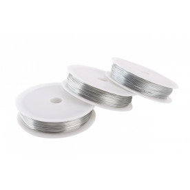Дріт для рукоділля, срібло, 0,3 мм, 50 м