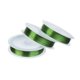 Проволока для рукоделия, салатовый, 0,3 мм, 50 м