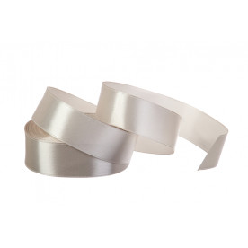 Атласна стрічка, рулон, #172, бежевий , 25 мм, 23 м