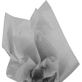 Тишью бумага, 75х50 см, 18 г/м2, серый