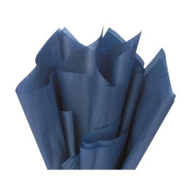 Бумага тишью, синий, 75х50см, 18 г/м²