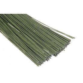 Дріт в оплітці флористичний, 1 шт, зелений, 60 см, 1 мм