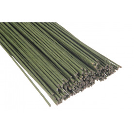 Дріт в обплетенні флористичний, зелений, 60 см, товщина 2,5 мм