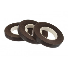 Флористична тейп-стрічка, коричневий, 1 рулон 27м, 12 мм