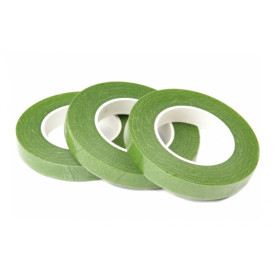 Флористическая тейп-лента, зеленый, 1 рулон 27м, 12 мм