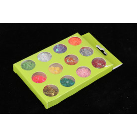 Набір Гліттера в круглих баночках, зірочки, 5 г