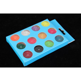 Набор глиттера в круглых баночках, мелкий, 5 г