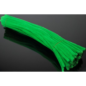Синельний пухнастий дріт, світло-зелений, 30 см, 0,6 см