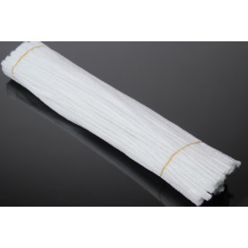 Проволока синельная, белый, 30 см, 0,6 см, 1 шт