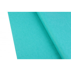 Папірусний папір тиш'ю, 75х50см, 18 г/м2, бирюзовий