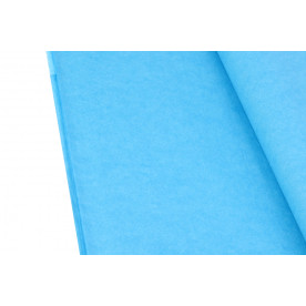 Папірусний папір тиш'ю, 75х50см, 18 г/м2, блакитний