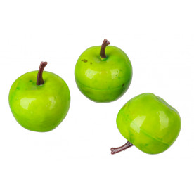 Яблуко декоративне, 1 шт, колір зелений, 3,5 см