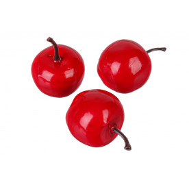 Яблуко декоративне, 1 шт, червоний, 3,5 см