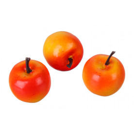 Яблуко декоративне, 1 шт, помаранчевий, 3,5 см