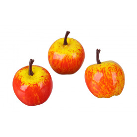 Яблуко декоративне, 1 шт, червоно-жовтий, 3,5 см