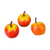Яблоко декоративное, 1 шт, красно-желтый, 3,5 см