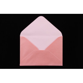 Конверт поздравительный розовый, 13х9.3 см, 1 шт.