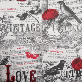 Лист крафт паперу 30Х30 з малюнком Вінтаж, 70 г / м2, Фабрика Декору