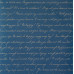 Лист крафт бумаги с рисунком, Письмо на синем, 30х30см, Фабрика Декору
