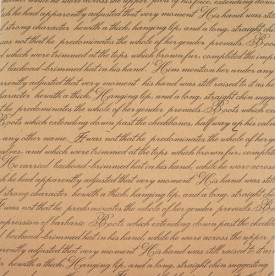 Лист крафт бумаги с рисунком ,Письмо черным на крафте, 30х30 см, 70 г/м2, Фабрика Декора