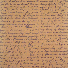 Лист крафт бумаги с рисунком "Письмо" индиго 30х30 см, 70 г/м2, Фабрика Декора