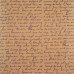 Лист крафт бумаги с рисунком "Письмо" индиго 30х30 см, 70 г/м2, Фабрика Декора