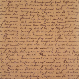 Лист крафт бумаги с рисунком "Письмо" коричневый 30х30 см, 70 г/м2, Фабрика Декора