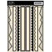 Лист наклейок для скрапбукінгу Border Cardstock Sticker - Black від Jenni Bowlin